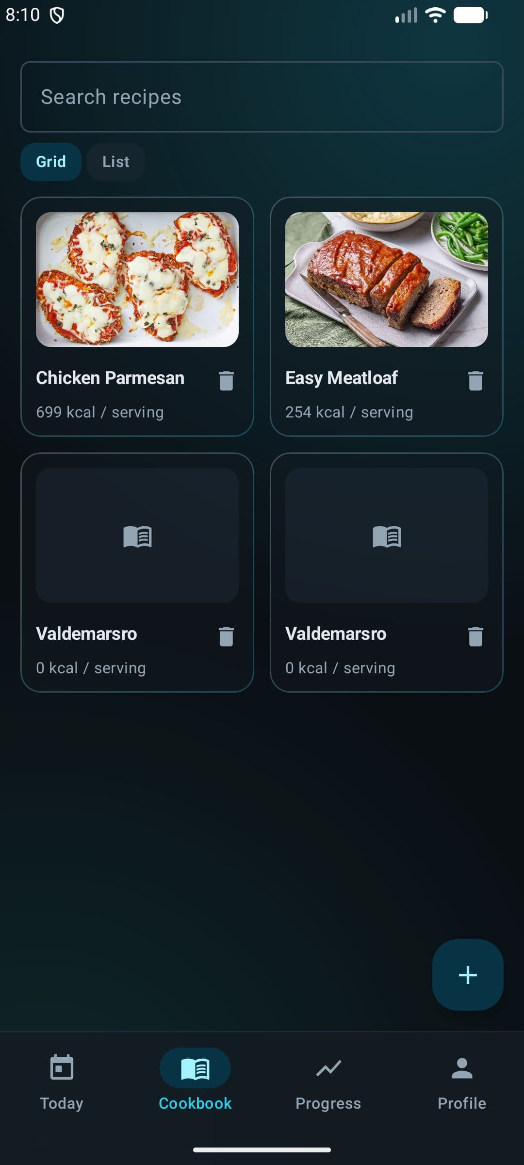 Cuisiq cookbook screen